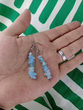Cargar imagen en el visor de la galería, Pendientes Aguamarina Chips
