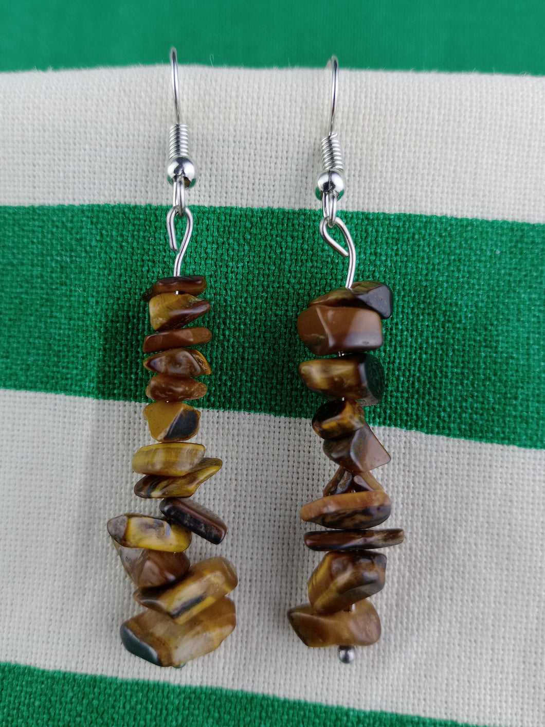 Pendientes Ojo de Tigre Chips