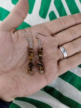 Cargar imagen en el visor de la galería, Pendientes Ojo de Tigre Chips
