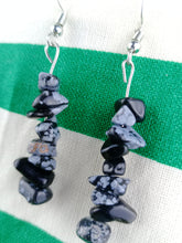 Cargar imagen en el visor de la galería, Pendientes Obsidiana Nevada  Chips
