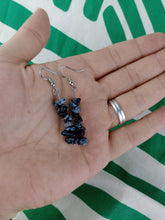 Cargar imagen en el visor de la galería, Pendientes Obsidiana Nevada  Chips
