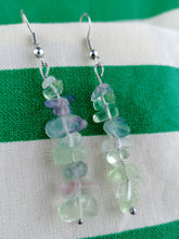 Cargar imagen en el visor de la galería, Pendientes Fluorita Chips

