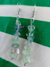 Cargar imagen en el visor de la galería, Pendientes Fluorita Chips
