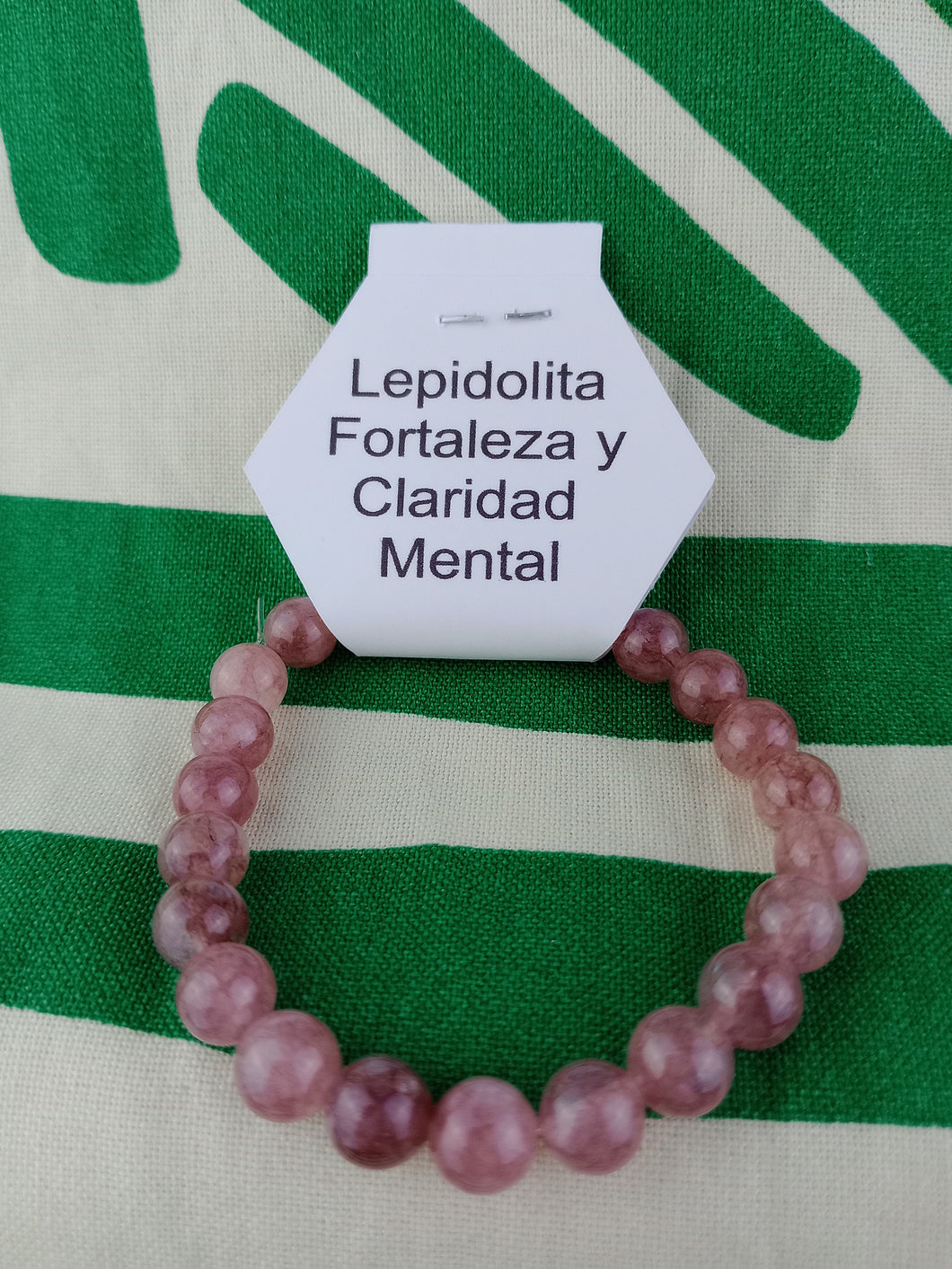 Pulsera Elástica Lepidolita 8 mm