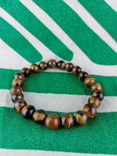 Cargar imagen en el visor de la galería, Pulsera Elástica Ojo de Tigre 8 mm
