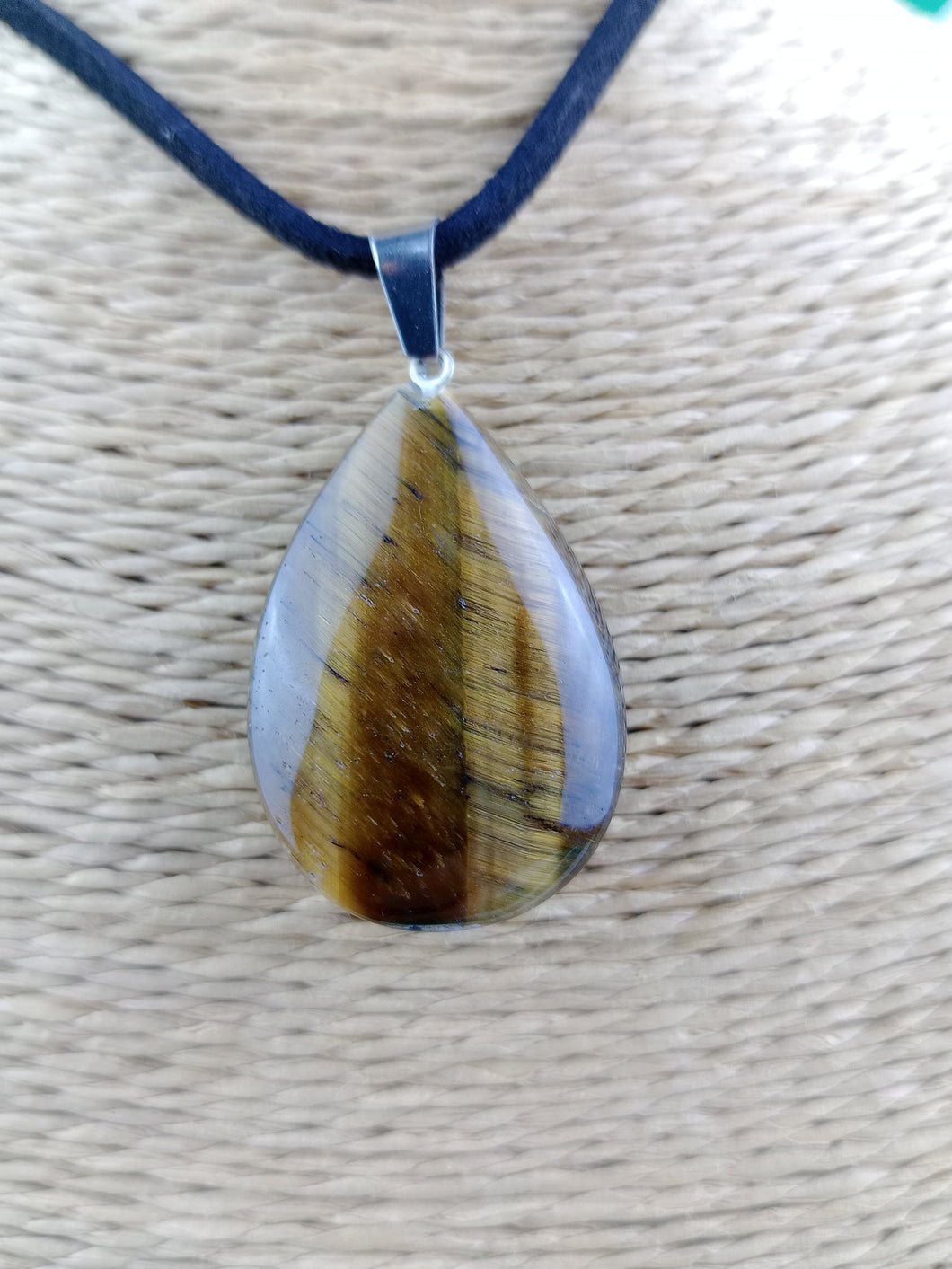 Colgante Ojo de Tigre Lagrima Mod. 3