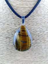 Cargar imagen en el visor de la galería, Colgante Ojo de Tigre Lagrima Mod. 2
