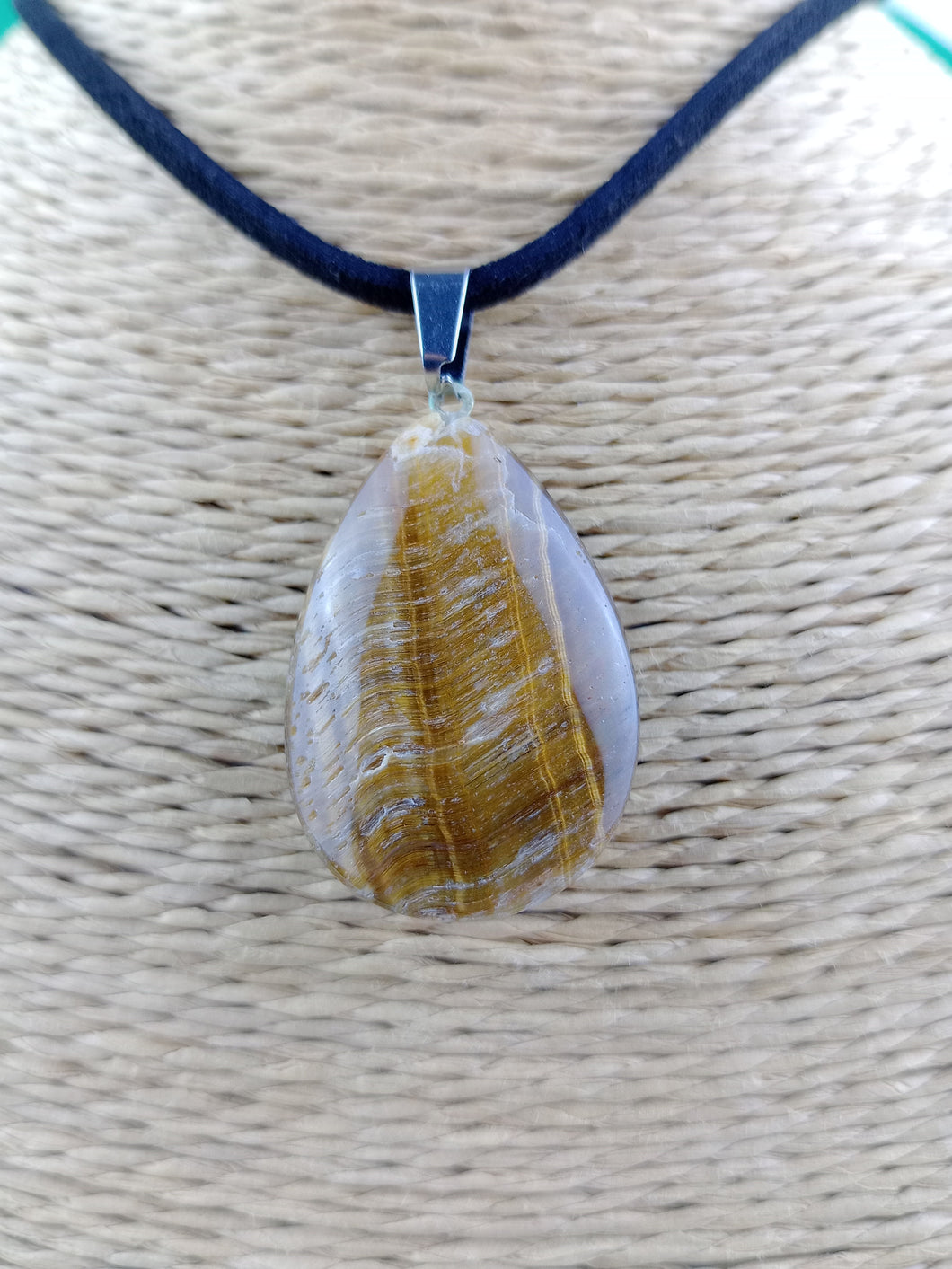 Colgante Ojo de Tigre Lagrima Mod. 1