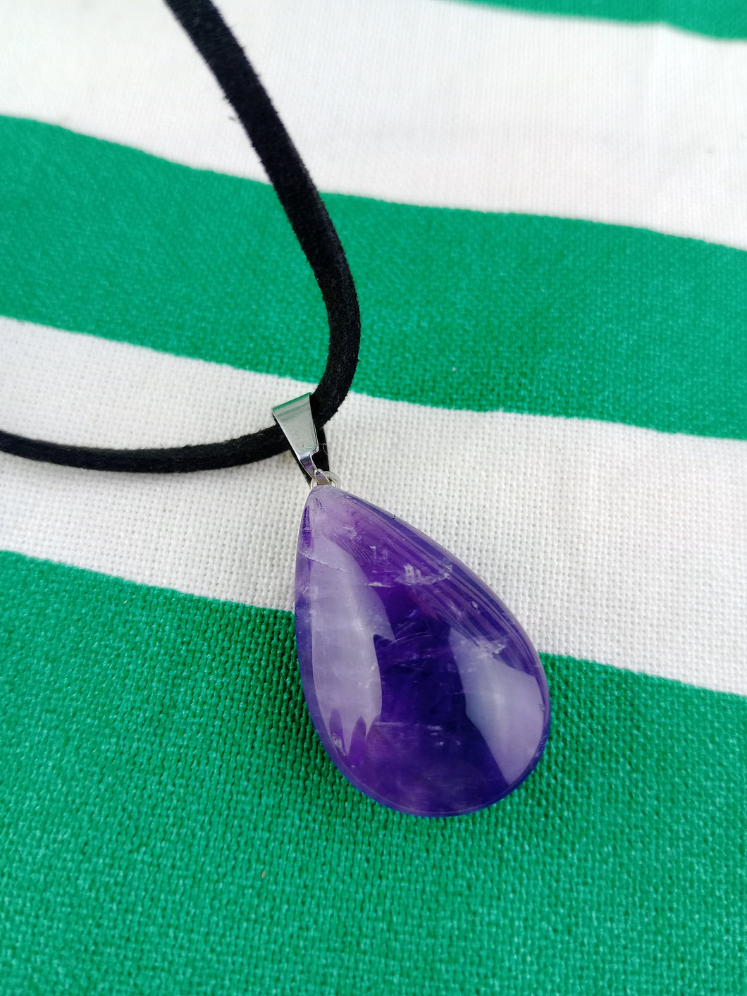 Colgante Amatista Lagrima Mod. 3