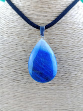Cargar imagen en el visor de la galería, Colgante Cuarzo Azul Lagrima Mod. 1
