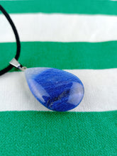 Cargar imagen en el visor de la galería, Colgante Cuarzo Azul Lagrima Mod. 1

