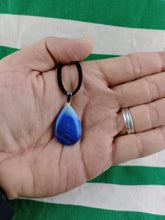 Cargar imagen en el visor de la galería, Colgante Cuarzo Azul Lagrima Mod. 1
