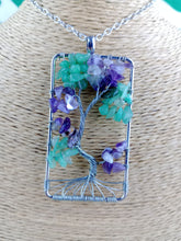 Cargar imagen en el visor de la galería, Colgante Arbol de Amatista y Aventurina
