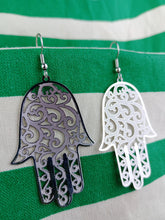 Cargar imagen en el visor de la galería, Pendientes Mano de Fatima (Muy ligeros)
