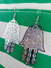 Cargar imagen en el visor de la galería, Pendientes Mano de Fatima (Muy ligeros)

