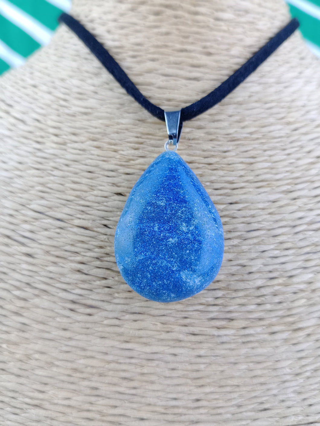 Colgante Cuarzo Azul Lagrima Mod. 7