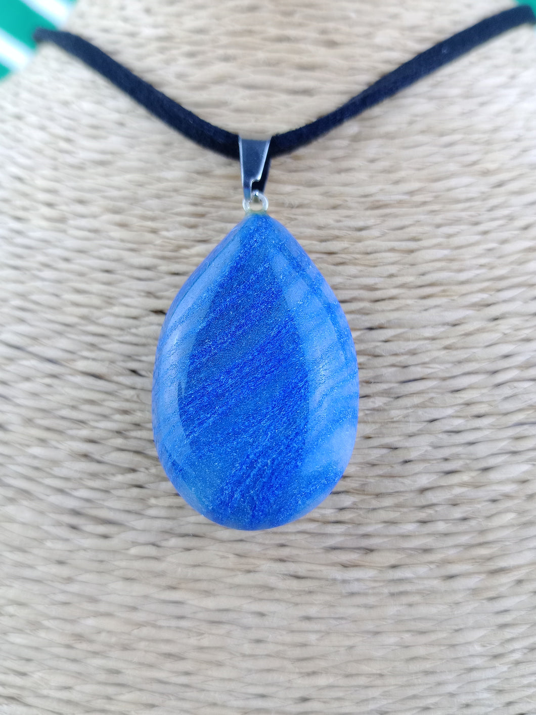 Colgante Cuarzo Azul Lagrima Mod. 6