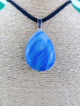 Cargar imagen en el visor de la galería, Colgante Cuarzo Azul Lagrima Mod. 5
