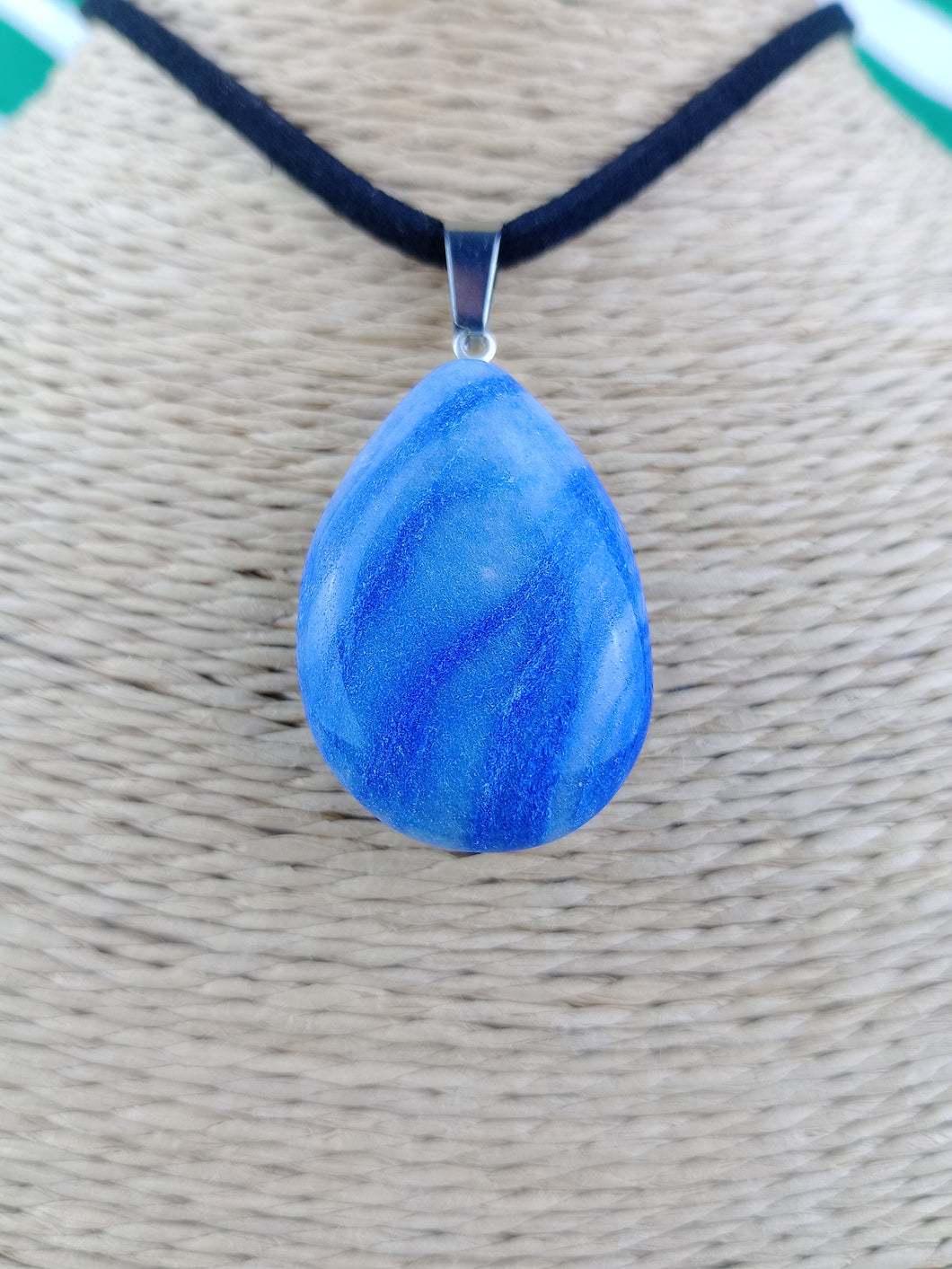 Colgante Cuarzo Azul Lagrima Mod. 5