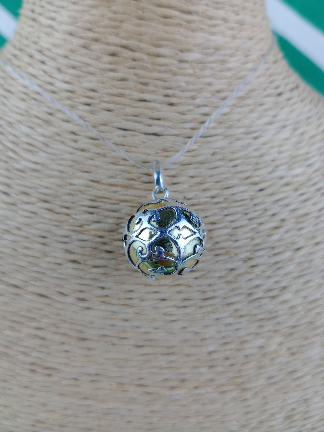 Llamador de Angeles Plata y Dorado