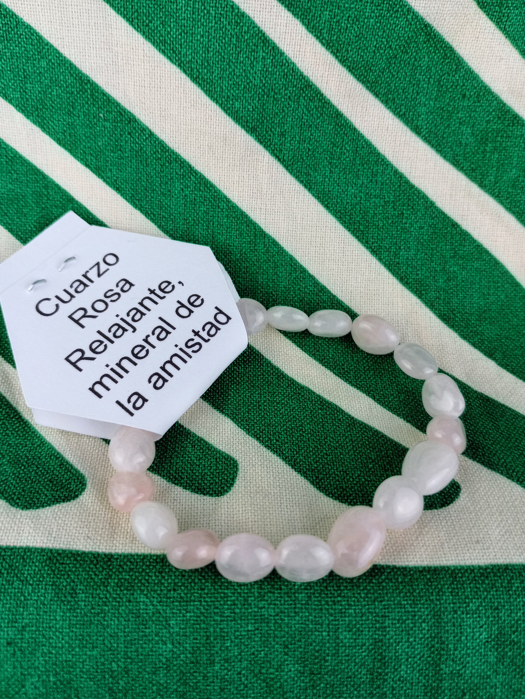 Pulsera Cuarzo Rosa Nuggets