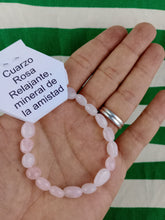 Cargar imagen en el visor de la galería, Pulsera Cuarzo Rosa Nuggets
