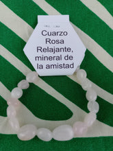 Cargar imagen en el visor de la galería, Pulsera Cuarzo Rosa Nuggets
