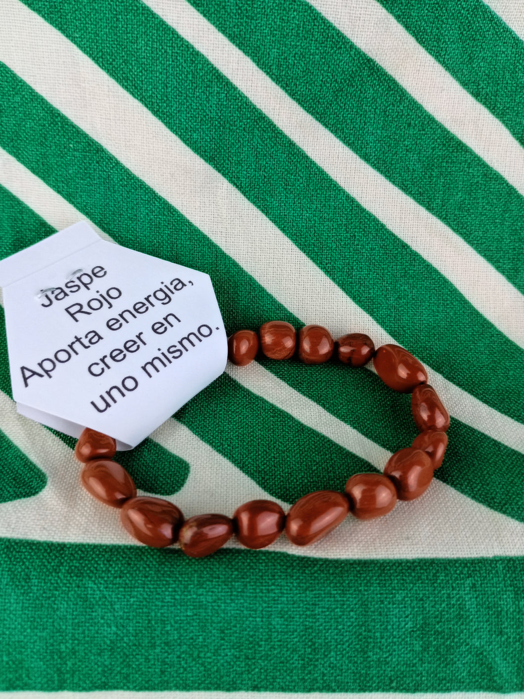 Pulsera Jaspe Rojo Nuggets