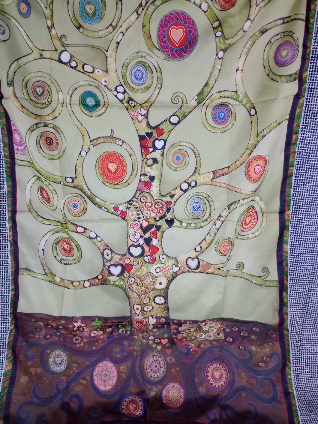 Bandera Arbol de la Vida Verde