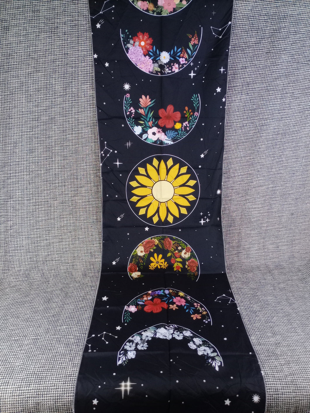 Bandera Fases Lunares Negra