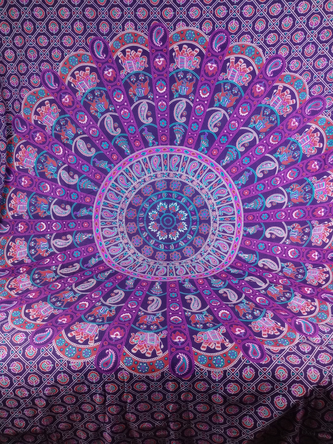 Bandera Mandala Morado