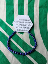Cargar imagen en el visor de la galería, Pulsera Lapislazuli 4 mm
