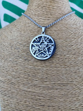 Cargar imagen en el visor de la galería, Colgante Shunguita y Acero Inoxidable Tetragramaton
