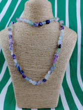 Cargar imagen en el visor de la galería, Collar Fluorita Nuggets Mini 80 cm
