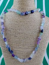 Cargar imagen en el visor de la galería, Collar Fluorita Nuggets Mini 80 cm

