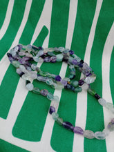 Cargar imagen en el visor de la galería, Collar Fluorita Nuggets Mini 80 cm
