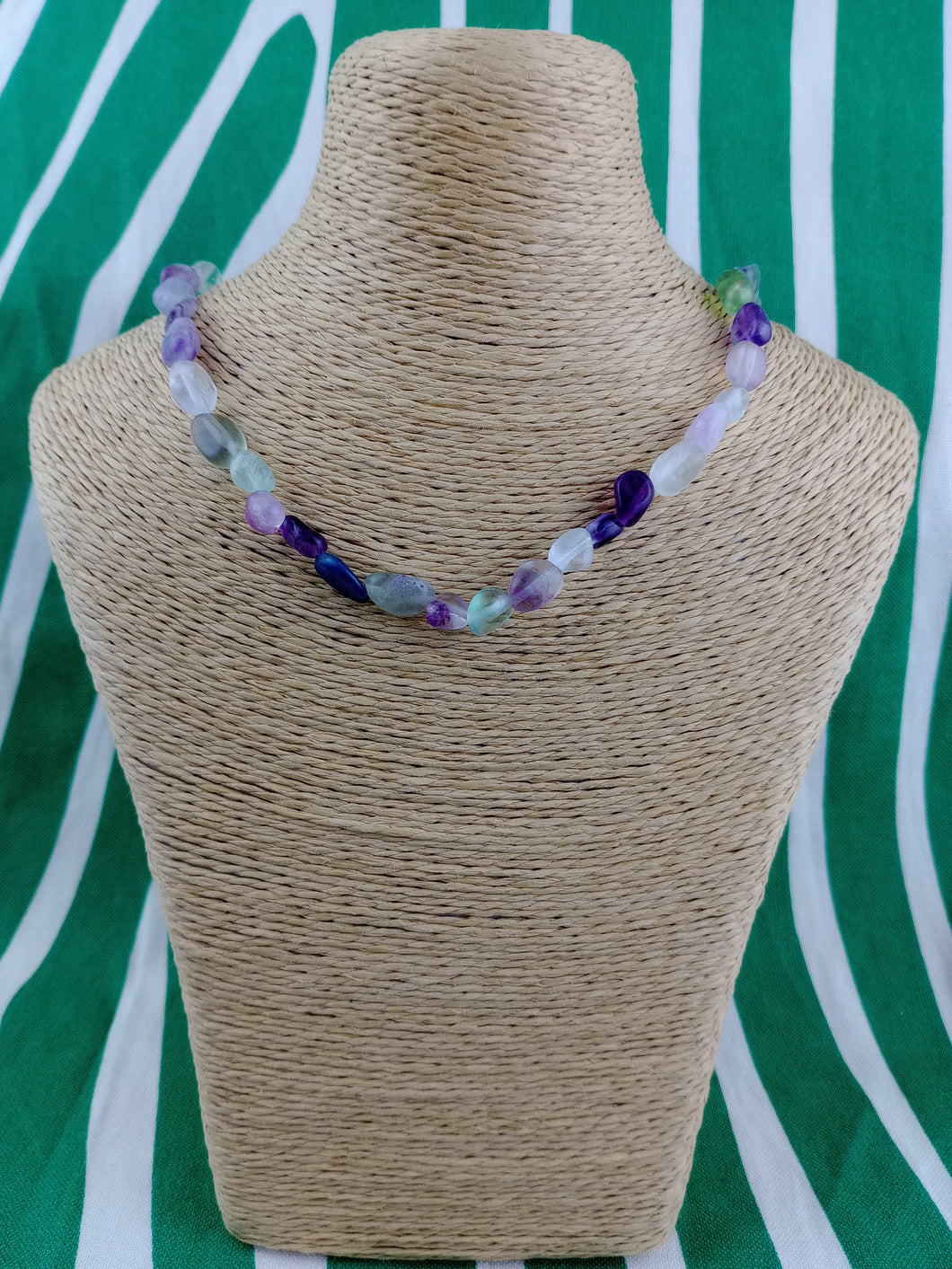 Collar Fluorita Nuggets Mini 60 cm