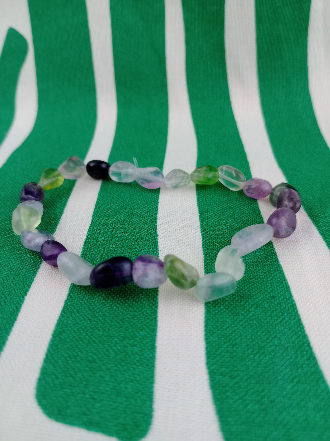 Pulsera Fluorita Nuggets Mini