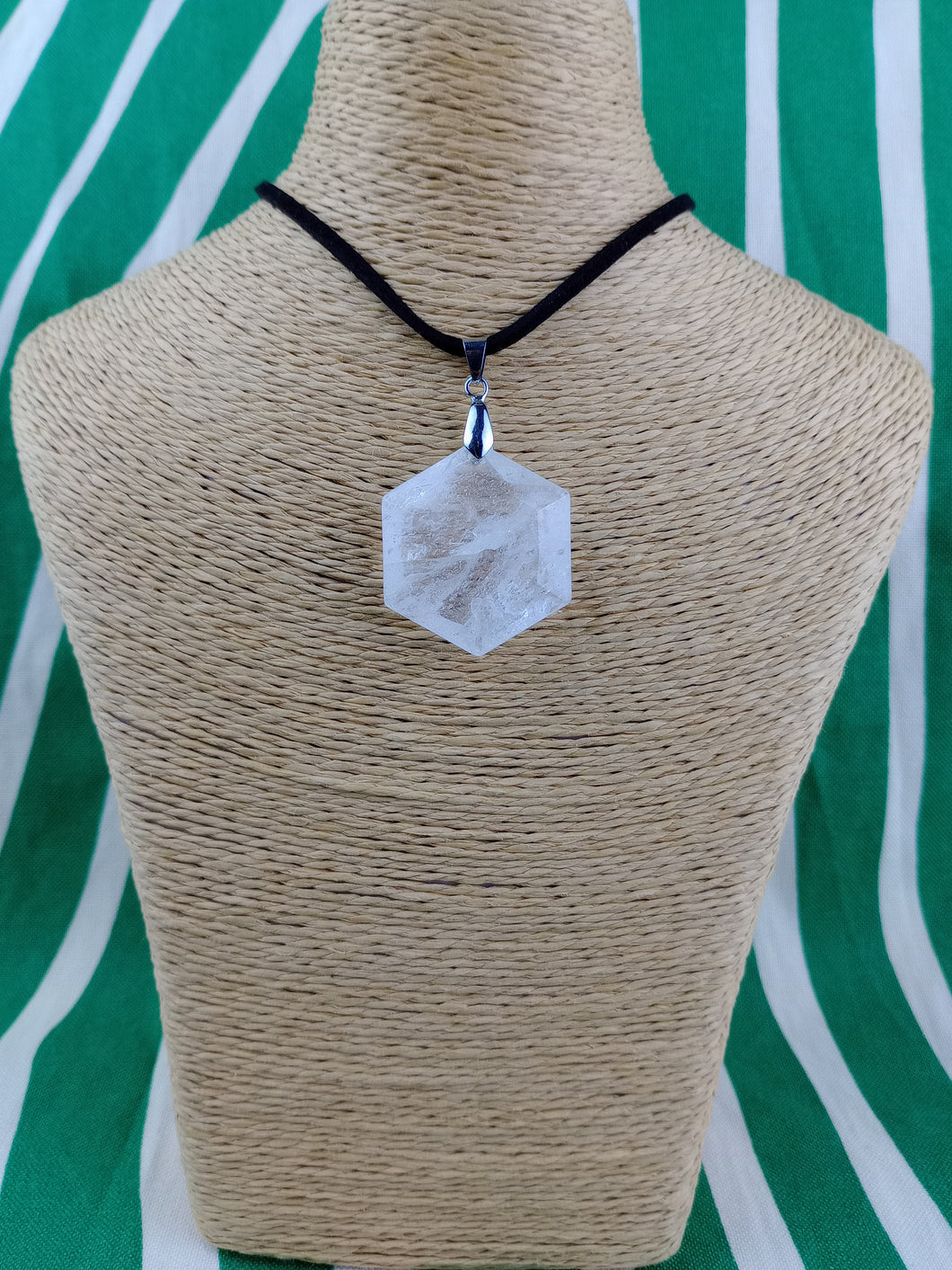 Colgante Cuarzo Cristal Estrella 6 puntas Mod 1