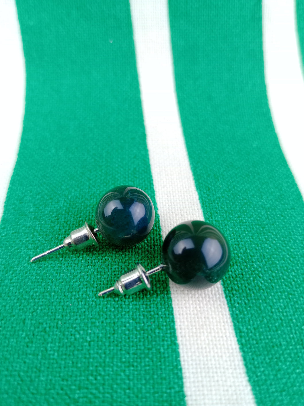 Pendientes Pin Agata India 10 mm