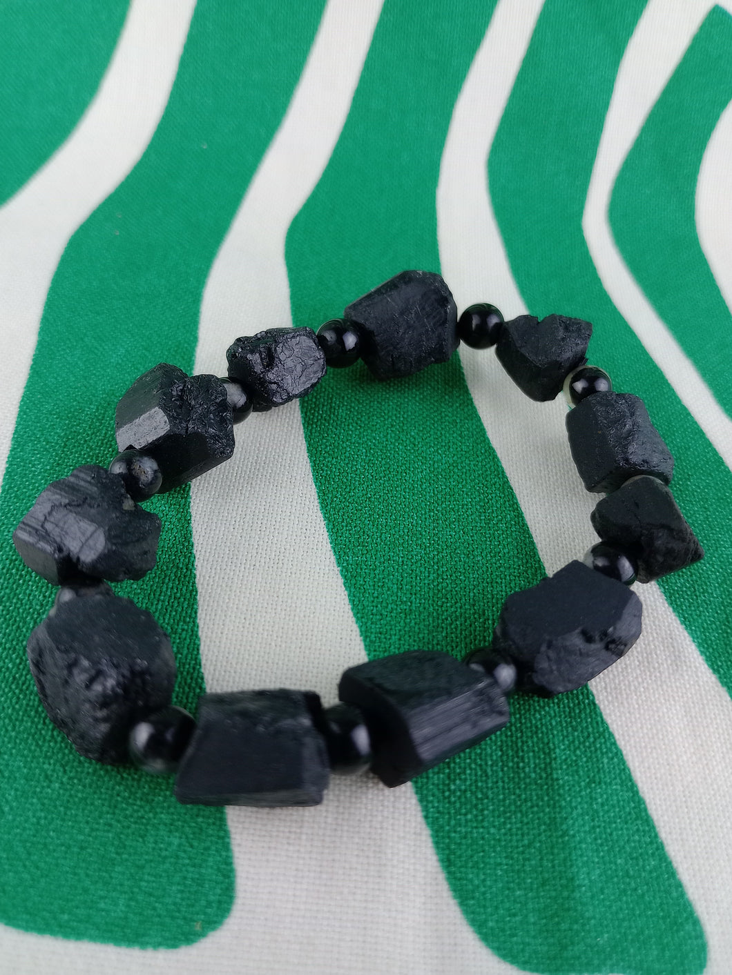 Pulsera Turmalina + Agata Negra