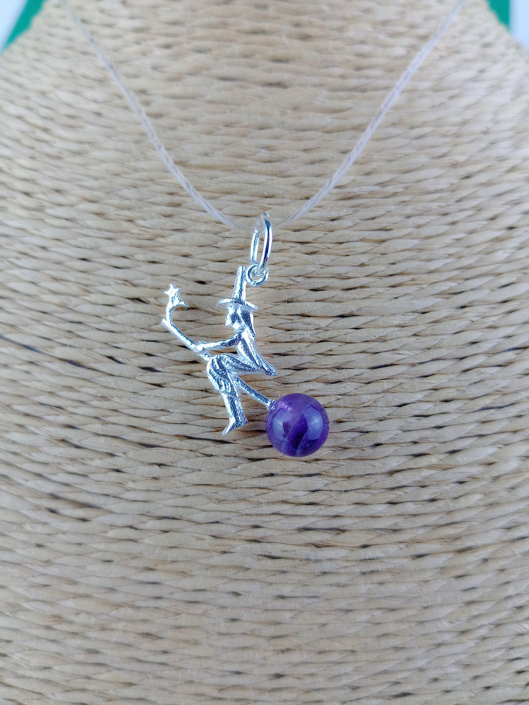 Colgante Bruja de Plata con Amatista