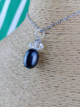Cargar imagen en el visor de la galería, Colgante Shunguita con Cuarzo Herkimer Mod 4
