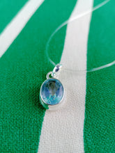 Cargar imagen en el visor de la galería, Colgante Topacio Plata Azul
