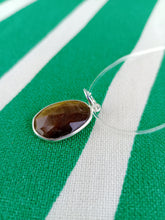 Cargar imagen en el visor de la galería, Colgante Ojo de Tigre Plata Mod 7

