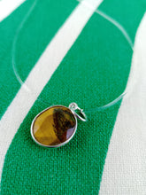 Cargar imagen en el visor de la galería, Colgante Ojo de Tigre Plata Mod 1
