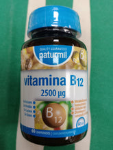 Cargar imagen en el visor de la galería, Vitamina B12 Naturmil 60 comprimidos

