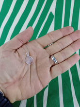 Cargar imagen en el visor de la galería, Colgante Cuarzo Rosa Plata Mod 1
