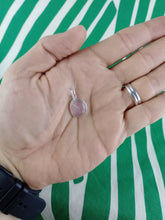 Cargar imagen en el visor de la galería, Colgante Cuarzo Rosa Plata Mod 2
