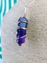 Cargar imagen en el visor de la galería, Colgante Amatista  Biterminada Metal Mod. 5
